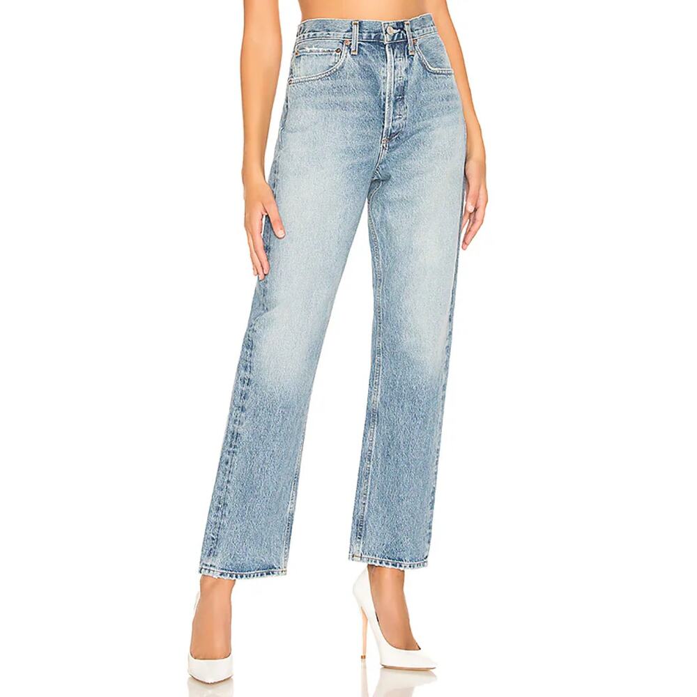 Agolde Women's Straight Leg Jeans - Light Blue